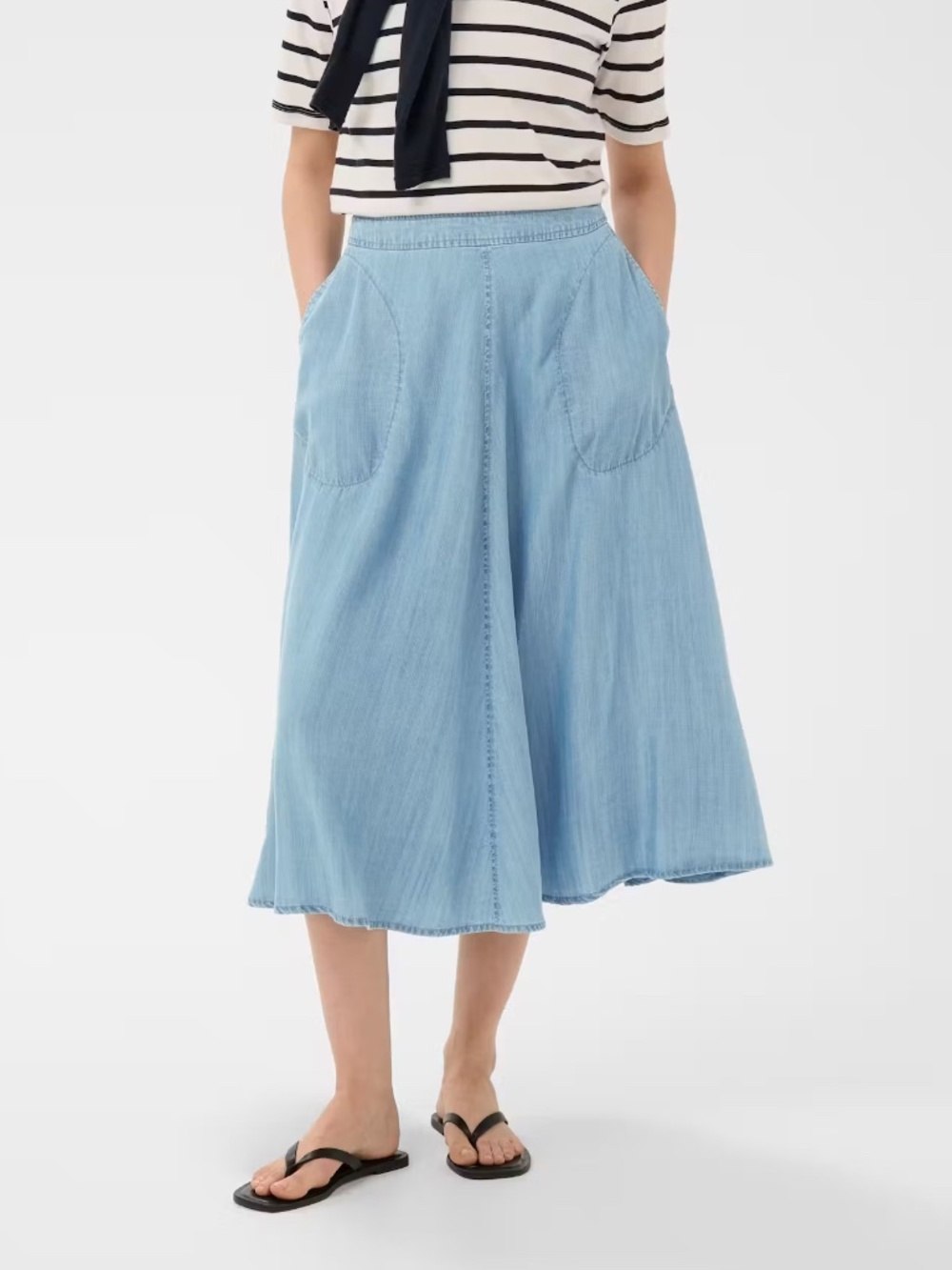 Part Two PernillePW Denim Skirt Light Wash Size 40